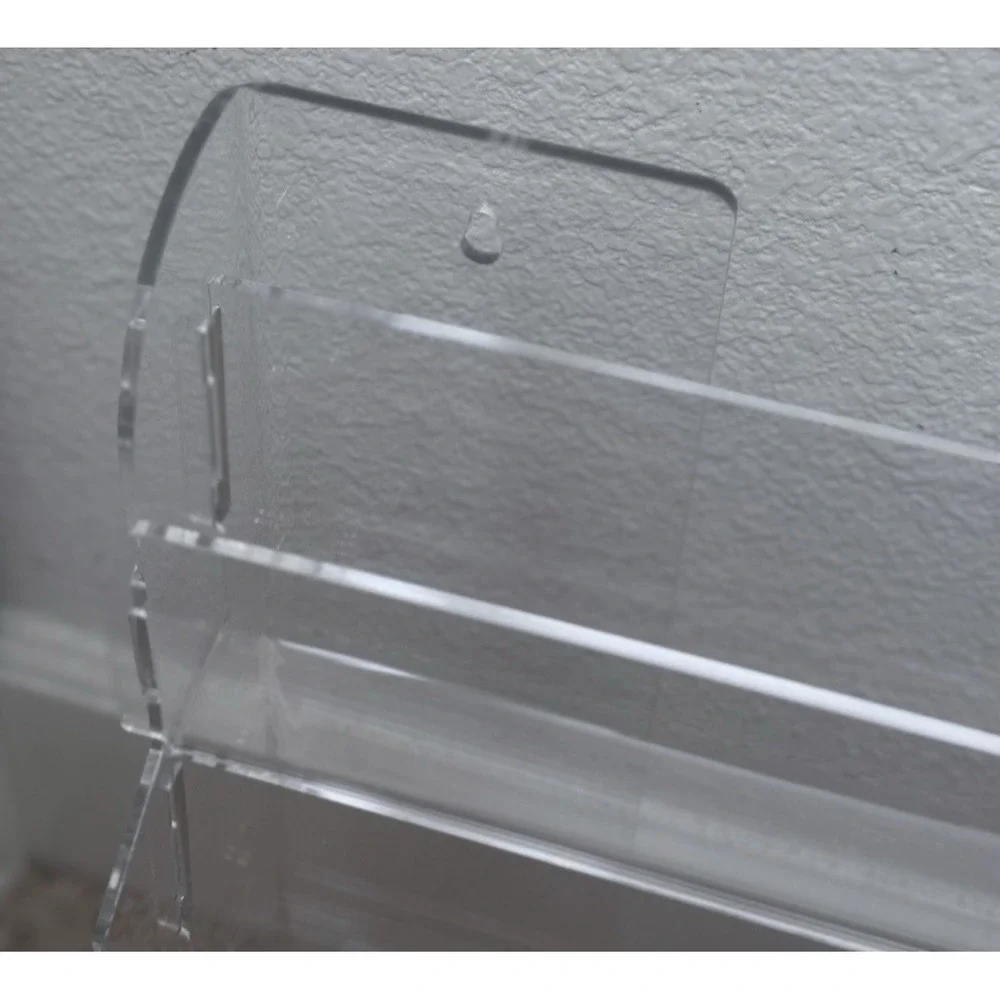 4 Tier Acrylic Slim Greeting Card Display Stand Clear Solutions 24